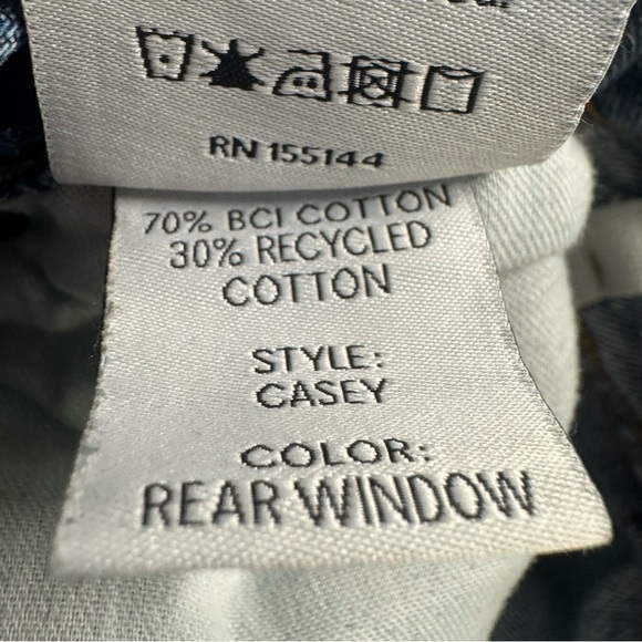 Boyish by Her 26 The Casey Crossover Asymmetrical in Rear Window Wash Jeans - Picture 5 of 12